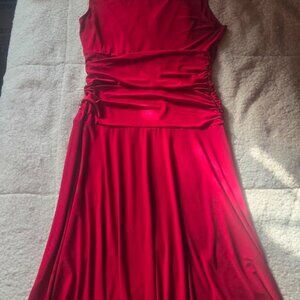 Women’s Professional Sleeveless Work Dress | Size 14 | Red